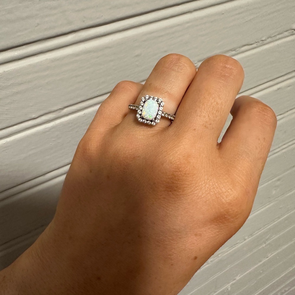 Opal Ring- Sterling Silver - image 2